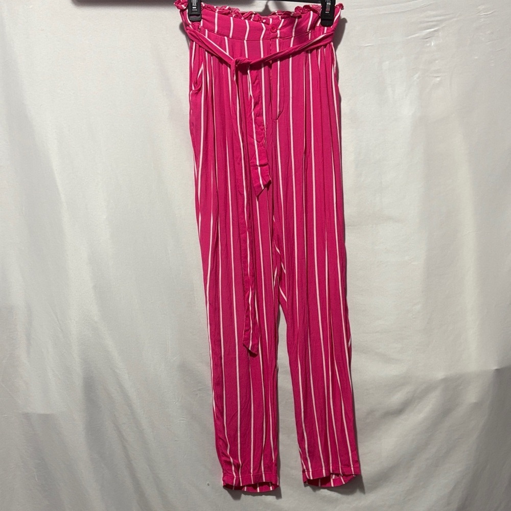 Forever 21 Fuchsia Striped Women's Trousers